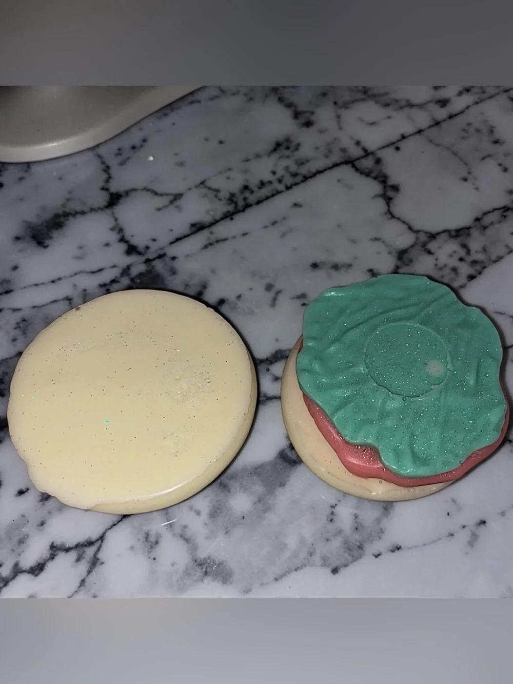 Pineapple mango SOAP 4pc Hamburger 4x4in 10oz goat milk & donkey milk based